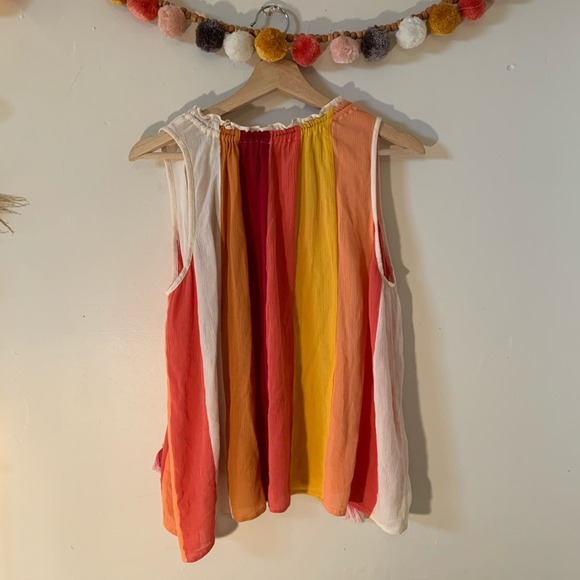 Banjara Multicolor Striped Tank size XS - Picture 5 of 5